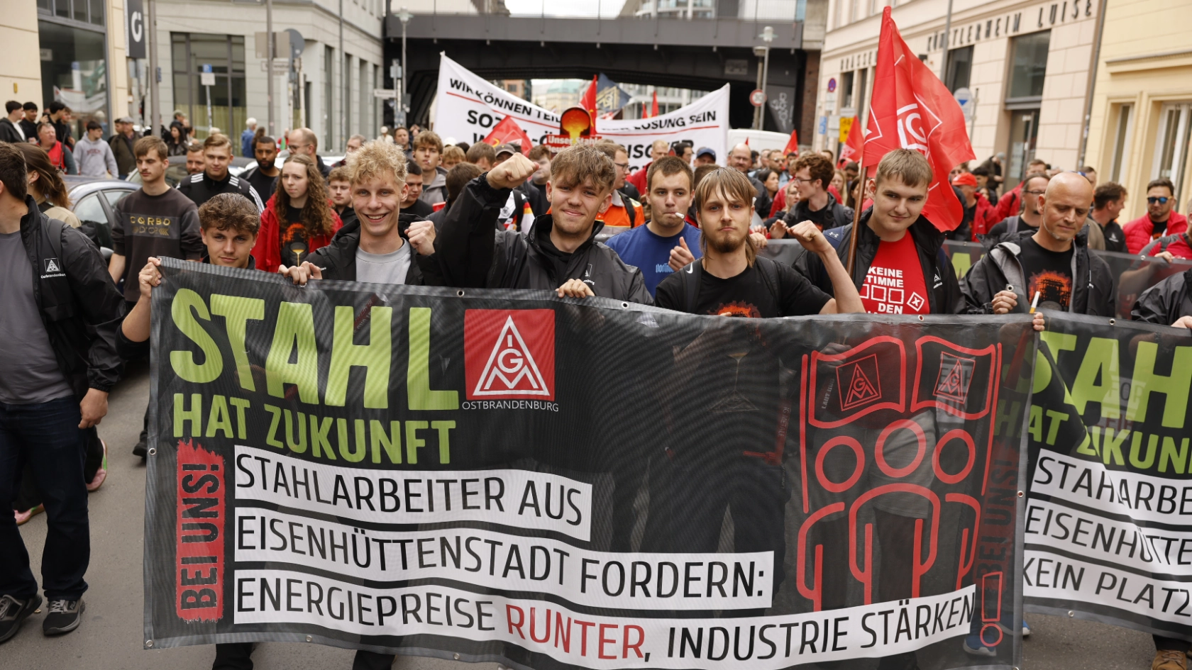 Demonstrationszug durch Berlin