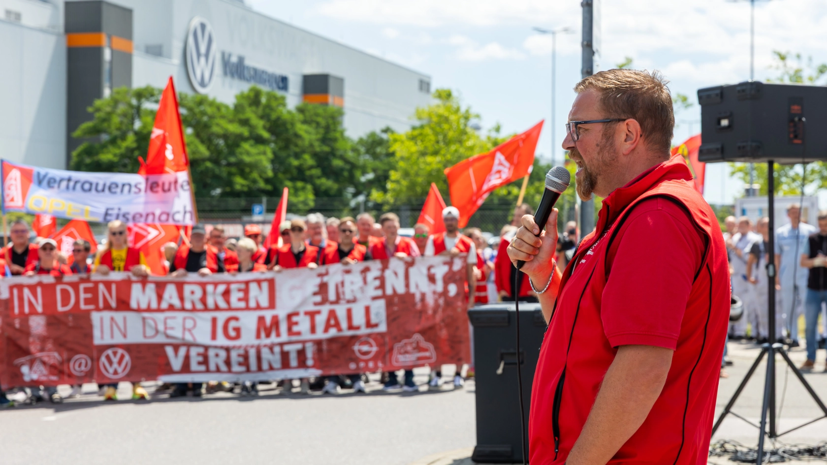 Protestaktion VW Zwickau