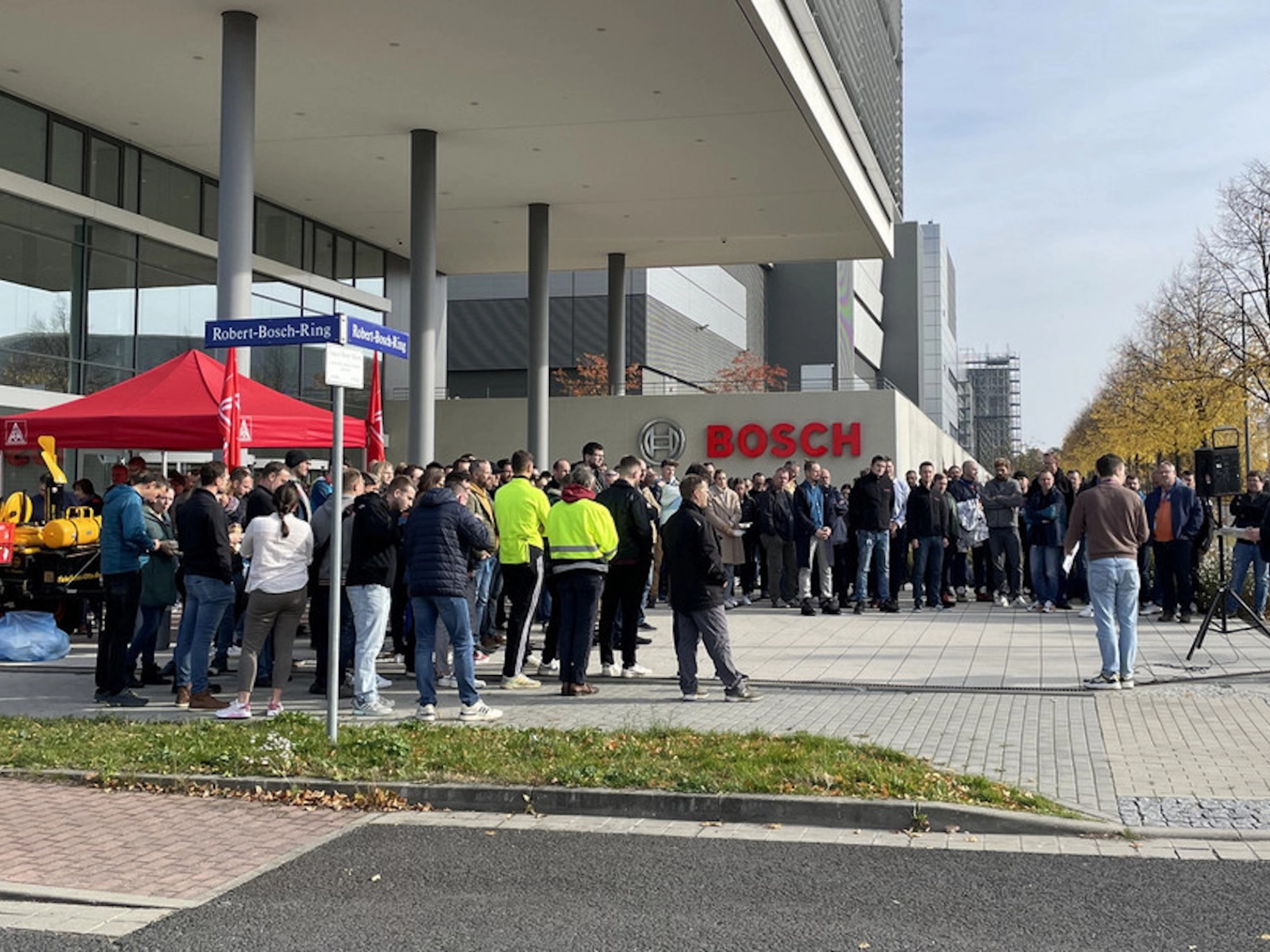Dresden: Über 200 Beschäftigte protestieren gegen Tarifblockade von Bosch