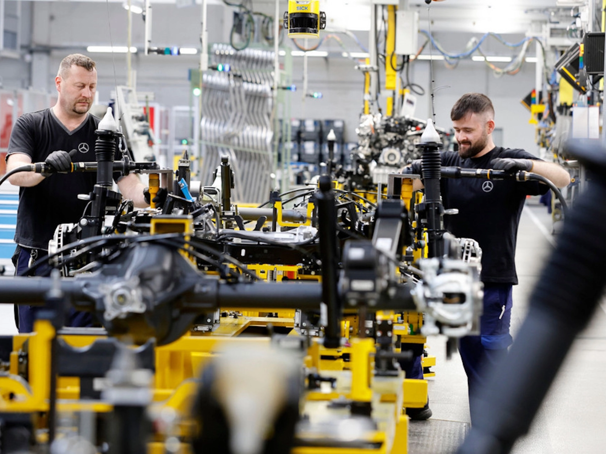 Fahrzeugproduktion im Mercedes-Benz Werk Ludwigsfelde.