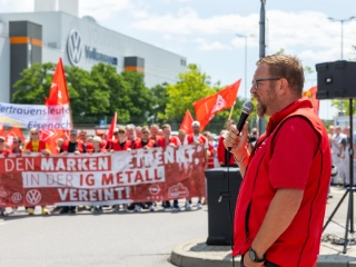 Protestaktion VW Zwickau