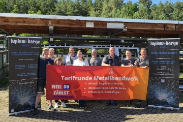 Beschäftigte bei Metallbau Luplow und Karge zeigen klare Haltung