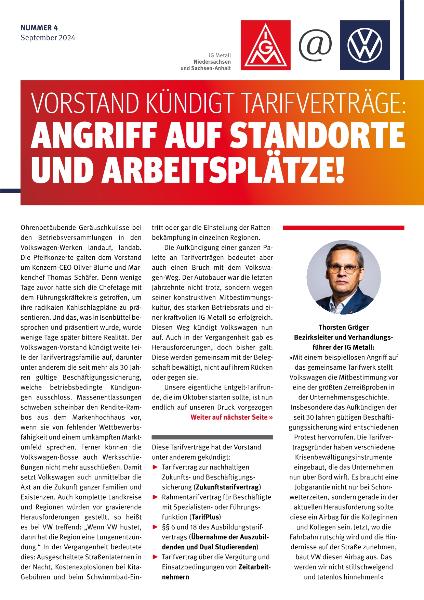 Flugblatt VW Start Verhandlung