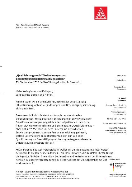 Einladung BR Tagung