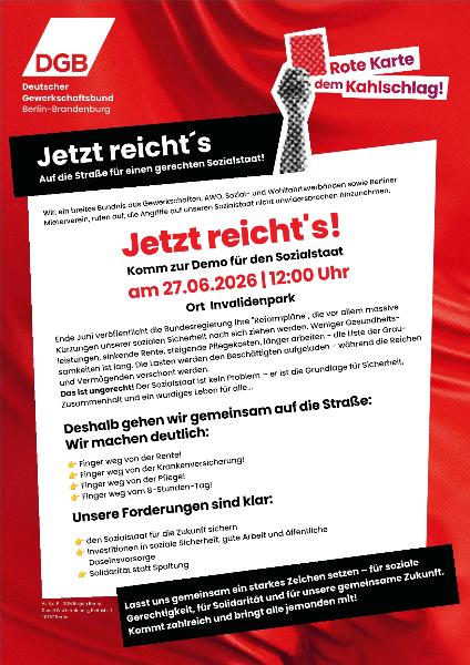 Demo Sozialstaat 27.06.26